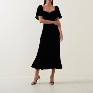 Rhode Ramona dress black velvet